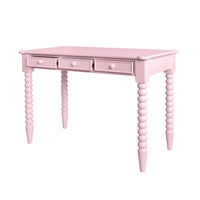 Maisie 3 Drawer Desk Pink