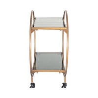 Dominique Drinks Trolley Gold 77x71x36cm
