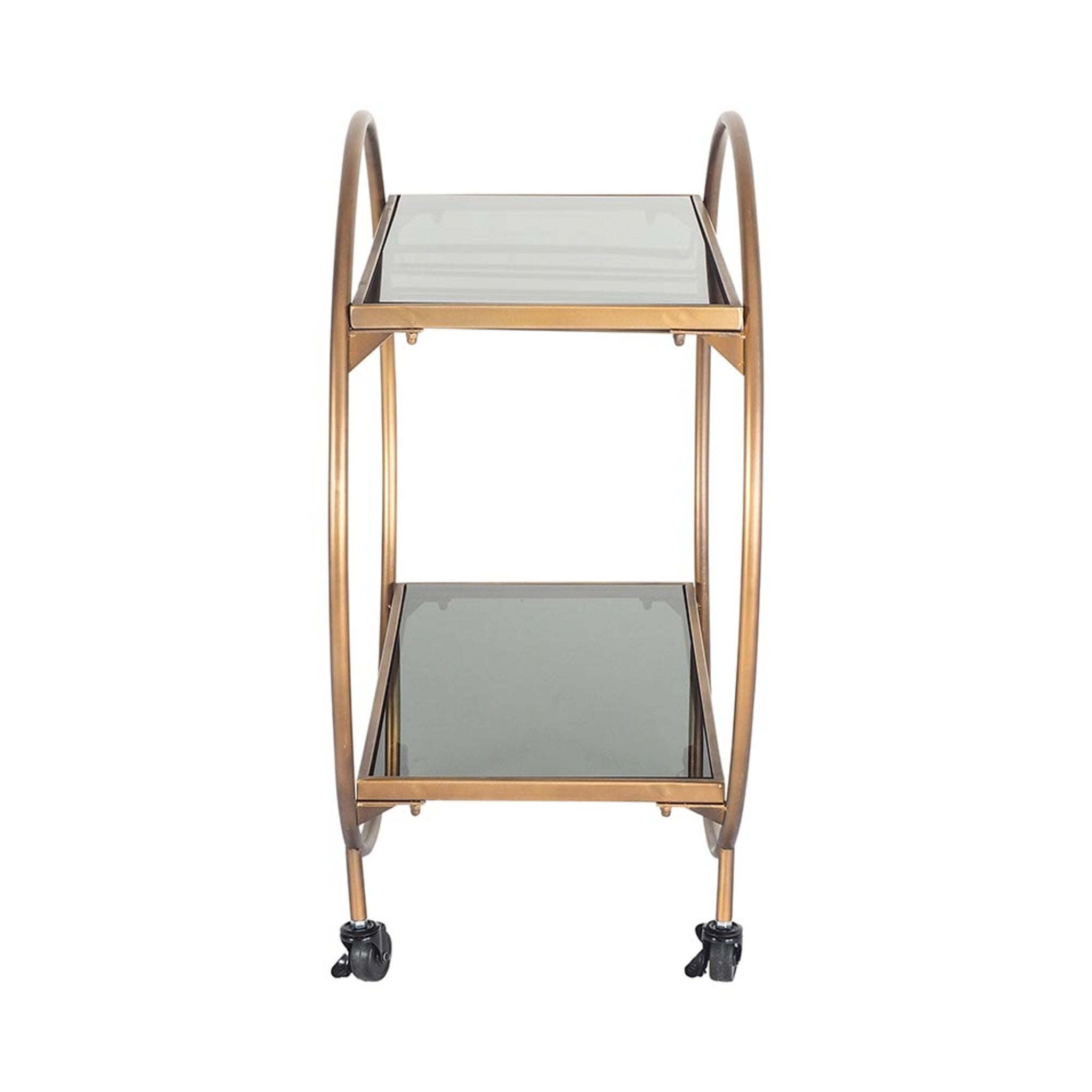 Dominique Drinks Trolley Gold 77x71x36cm