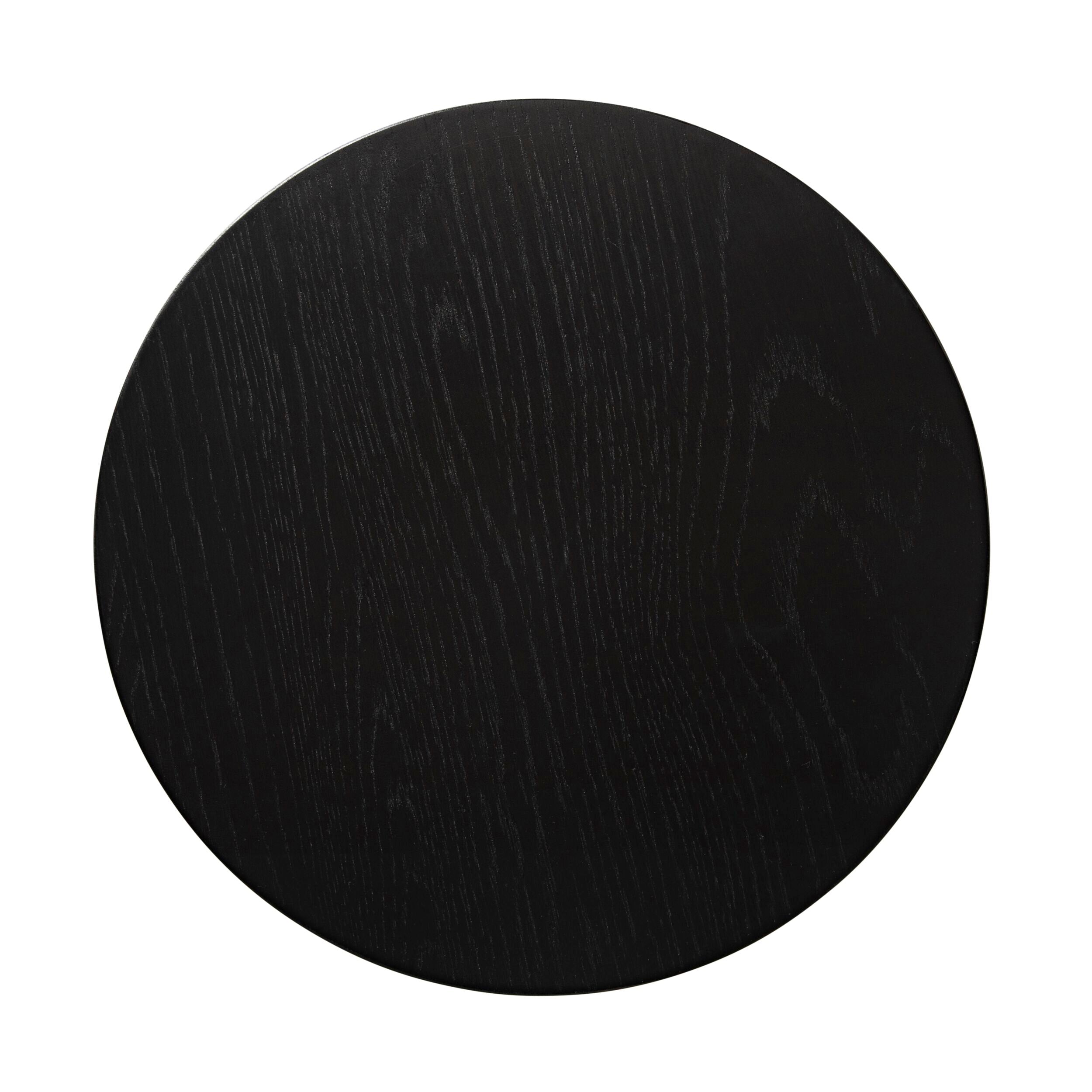 Swirl Round Side Table Black