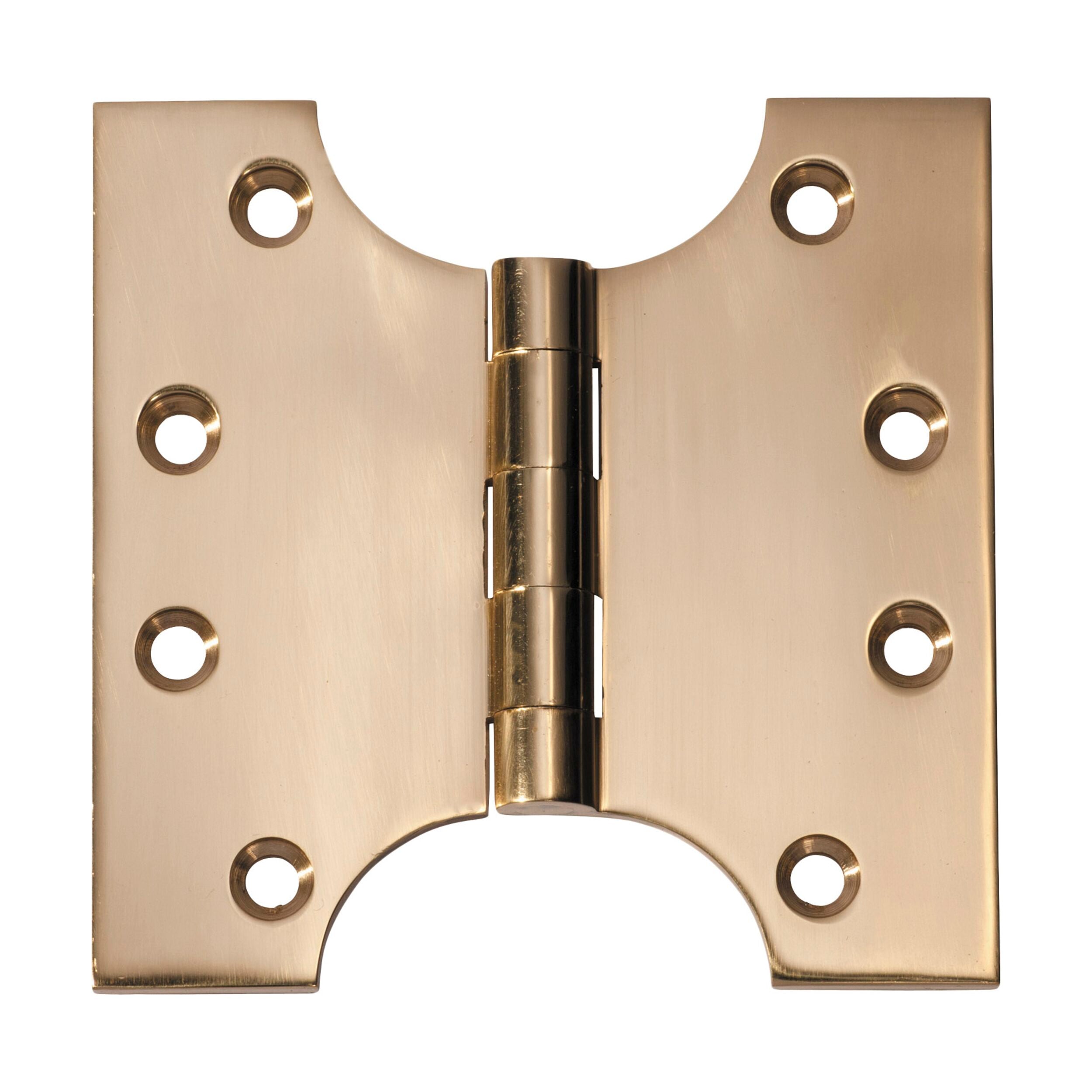 2480 Hinge Parliament Polished Brass H100xW100mm