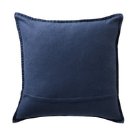 Hamptons French Linen Cushion Washed Navy 50x50cm