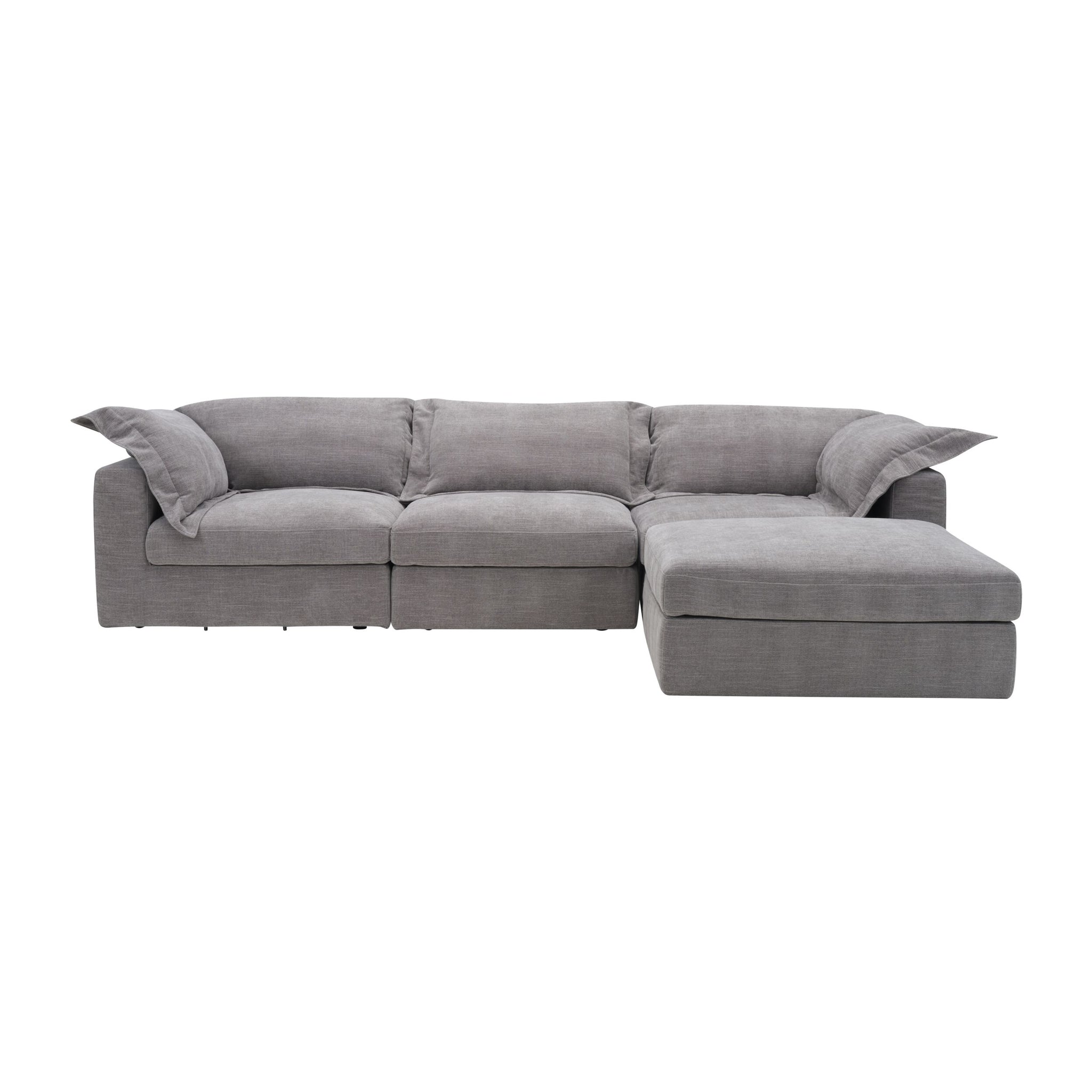 Laze Modular Chaise Sofa Twilight Grey