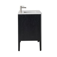 Odin Single Vanity Black Oak 940mm