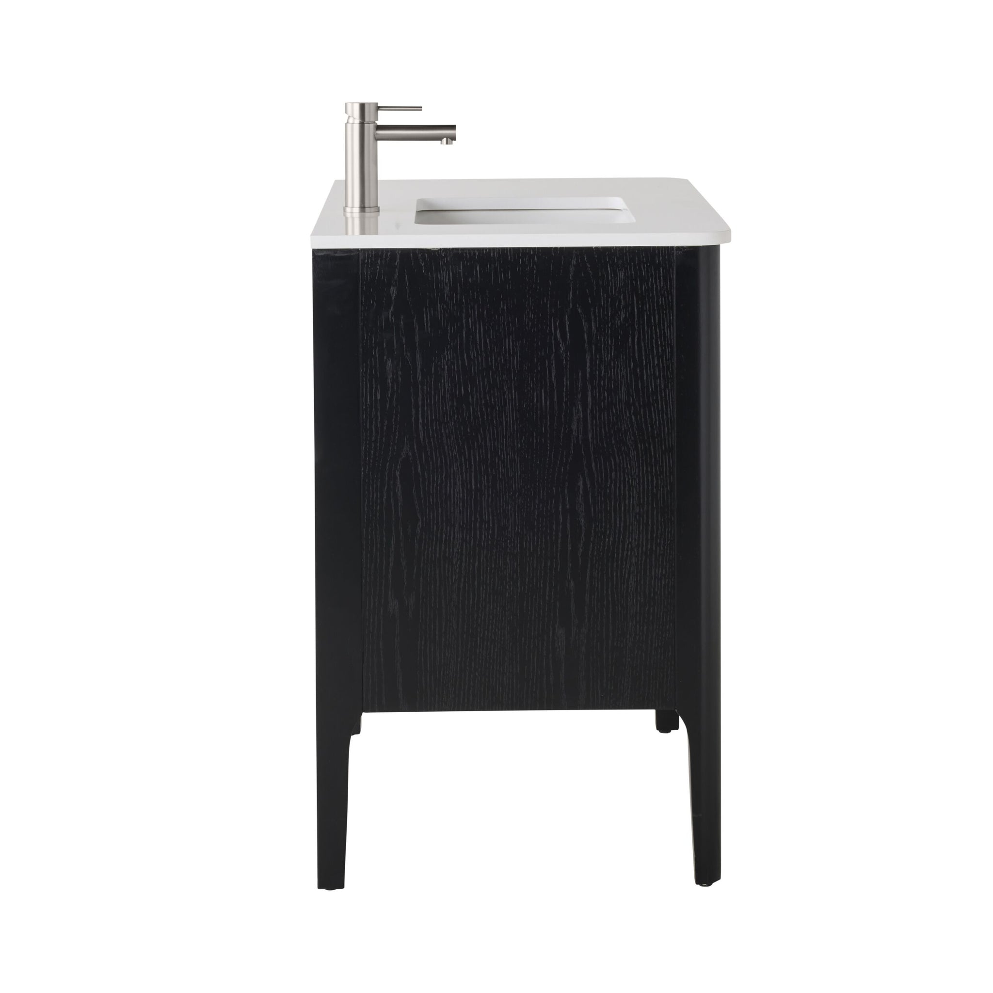 Odin Single Vanity Black Oak 940mm