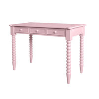Maisie 3 Drawer Desk Pink