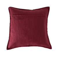 Hamptons French Linen Cushion Claret 50x50cm