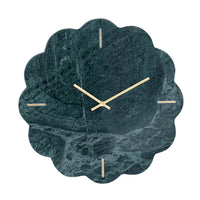 Marble Scalloped Wall Clock 40cm