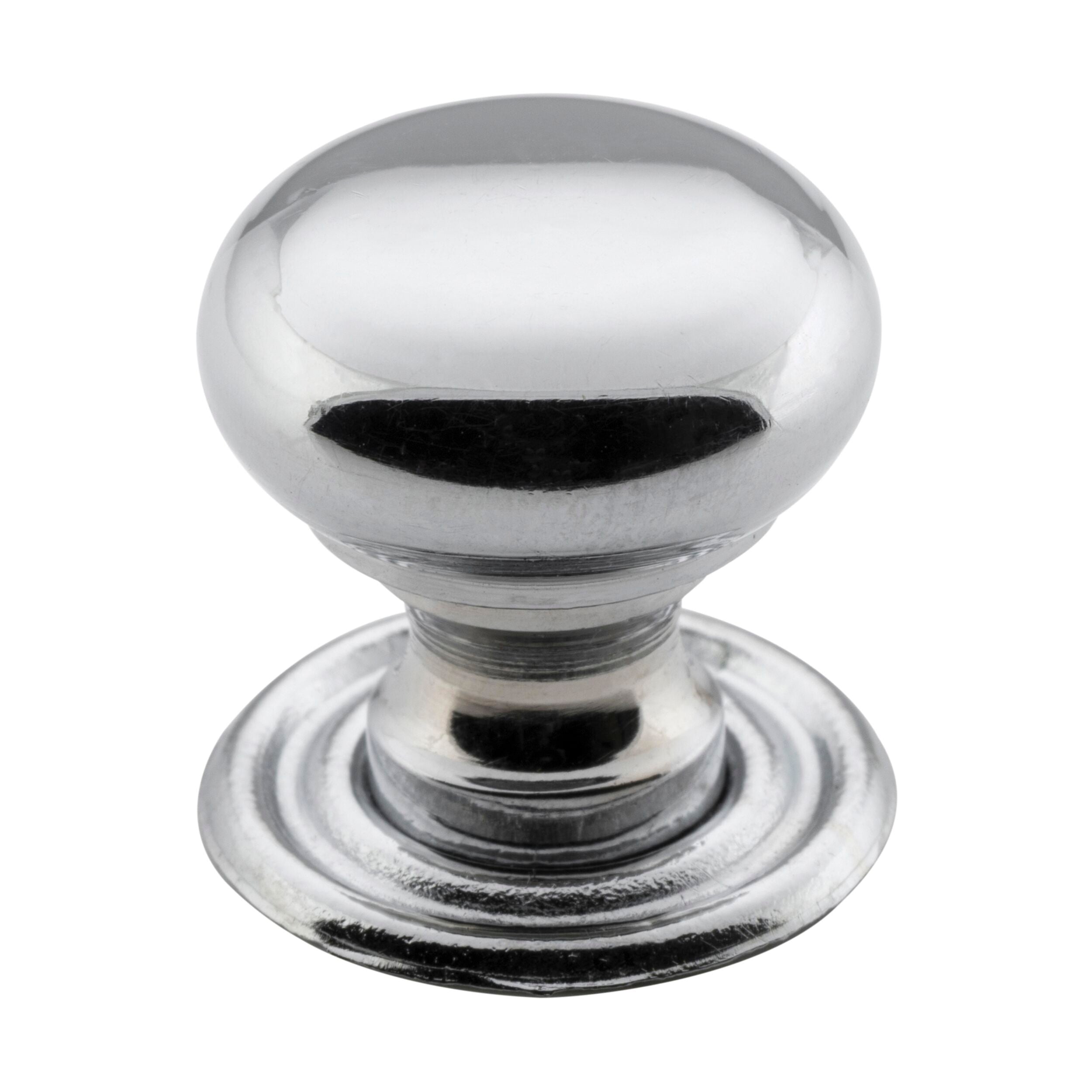 3658 Cupboard Knob Sheet Brass Chrome Plated D19xP19mm