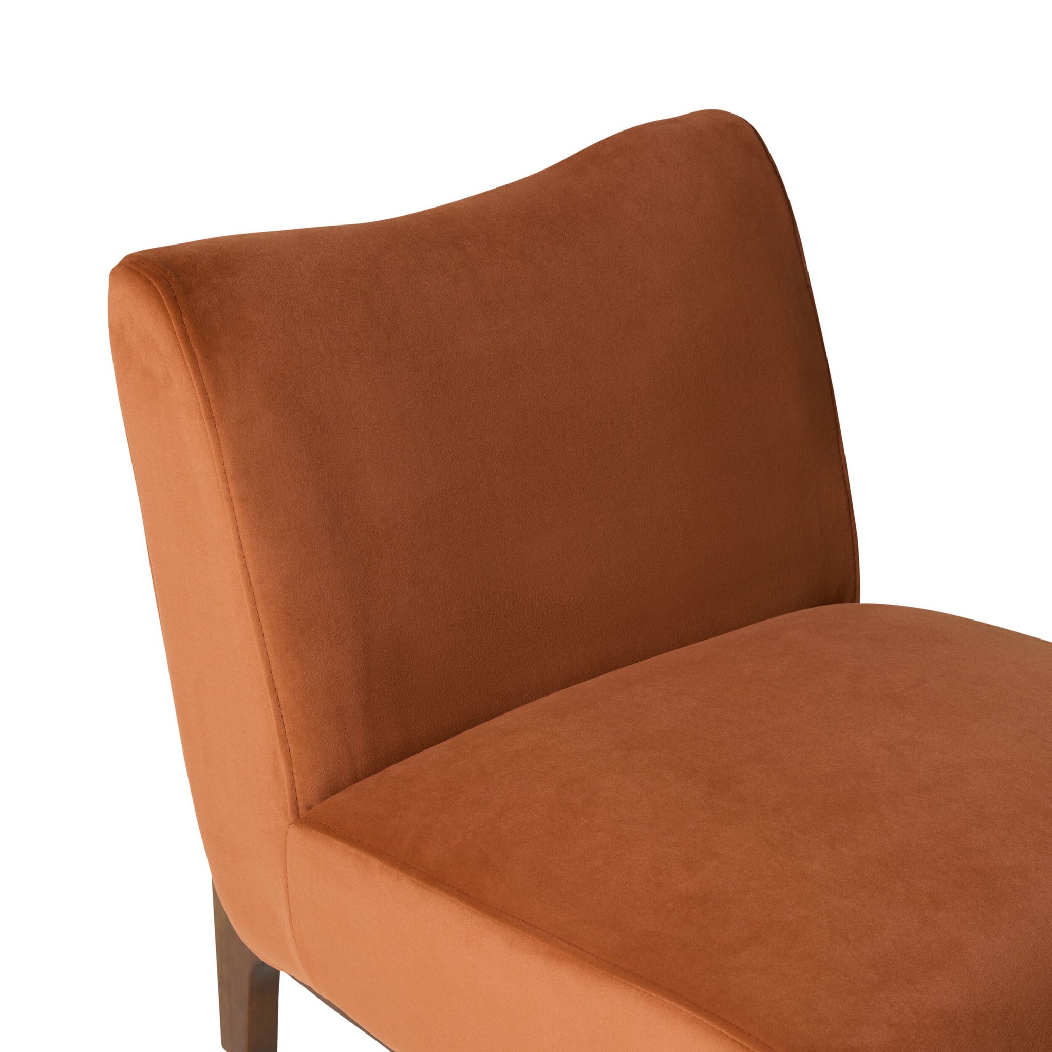 Lenne Occasional Chair Velvet Burnt Orange