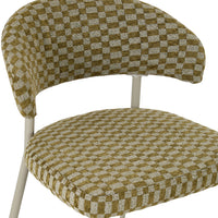 Pegi Dining Chair Khaki Check