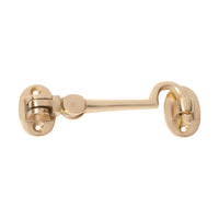 1516 Cabin Hook Small Polished Brass L100mm