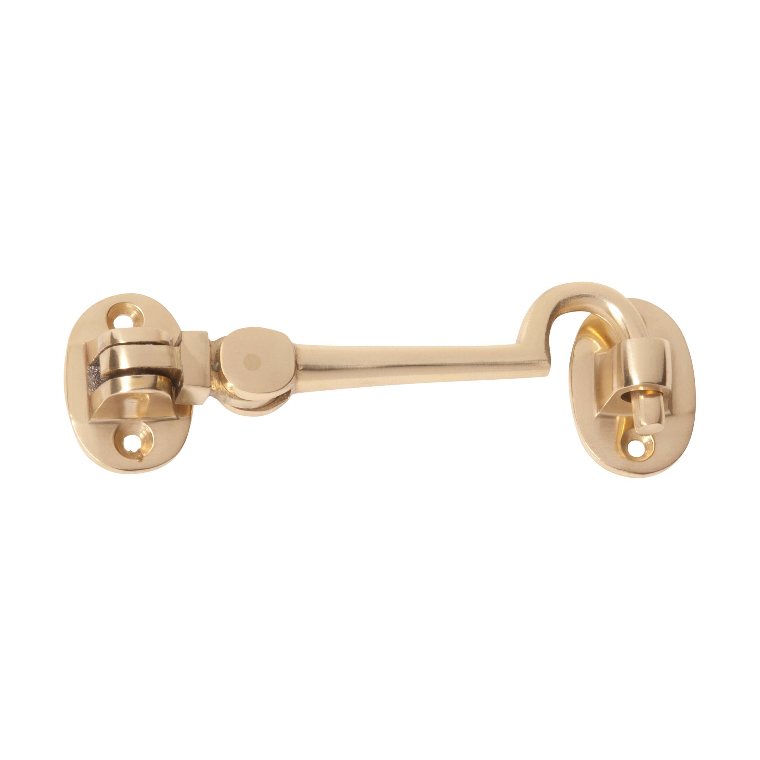 1516 Cabin Hook Small Polished Brass L100mm