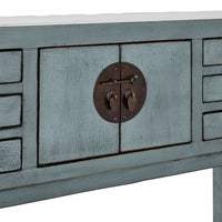 Sansha 2 Door & 6 Drawer Console Table Dove Grey