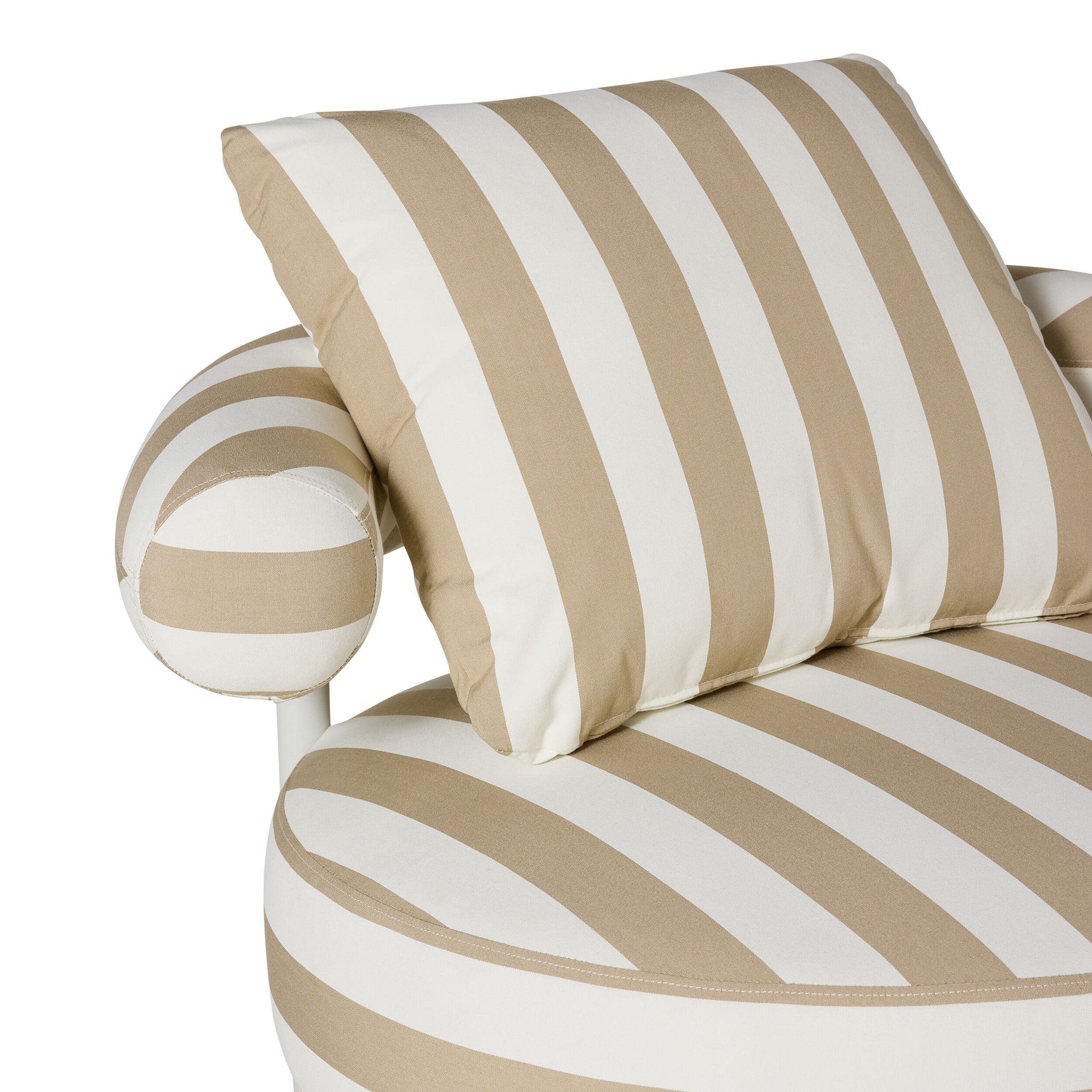 Parri Occasional Chair Taupe Stripe