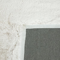 Faux Rabbit Fur Rug Ivory 150x240cm