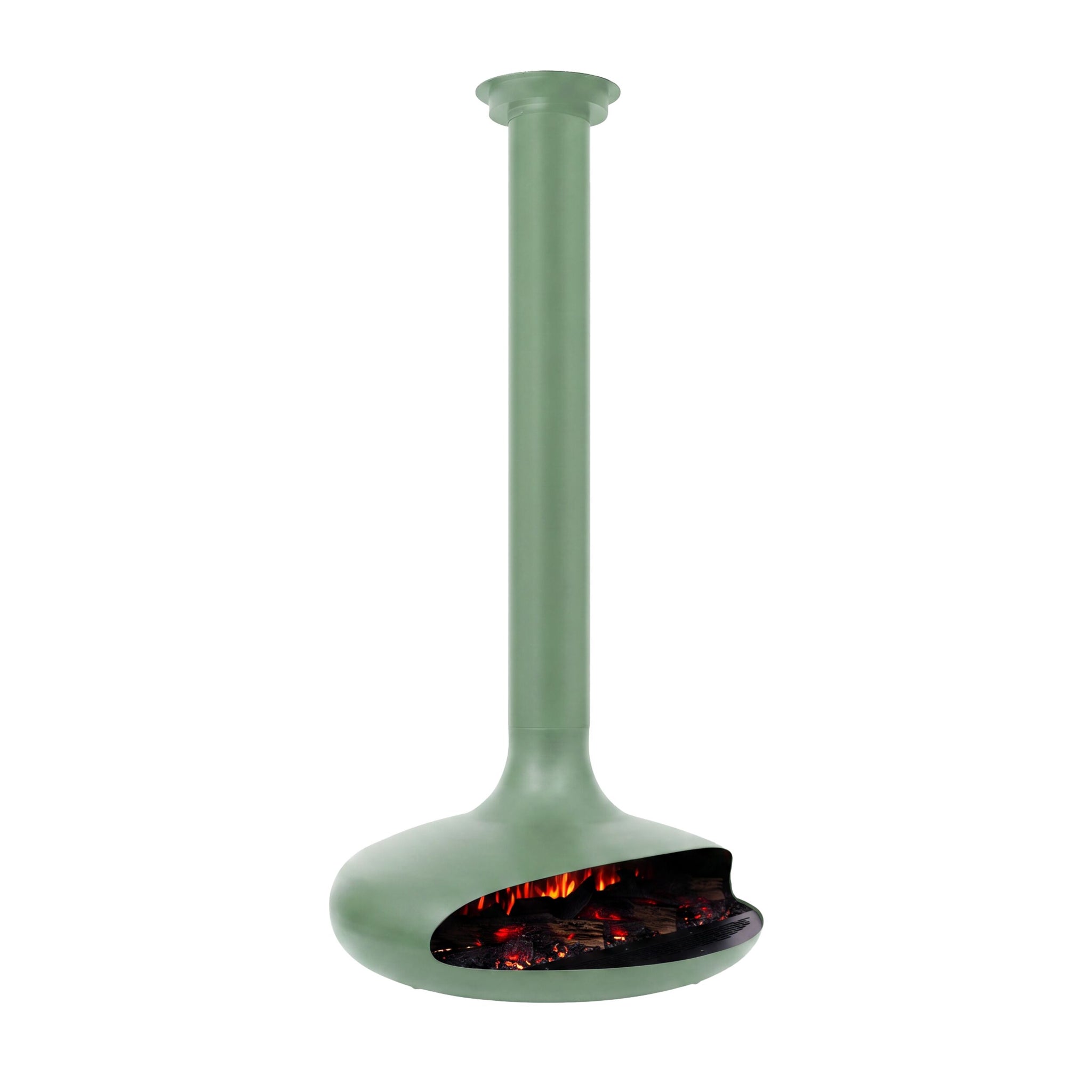 Forma Electric Hanging Fireplace 80cm Green