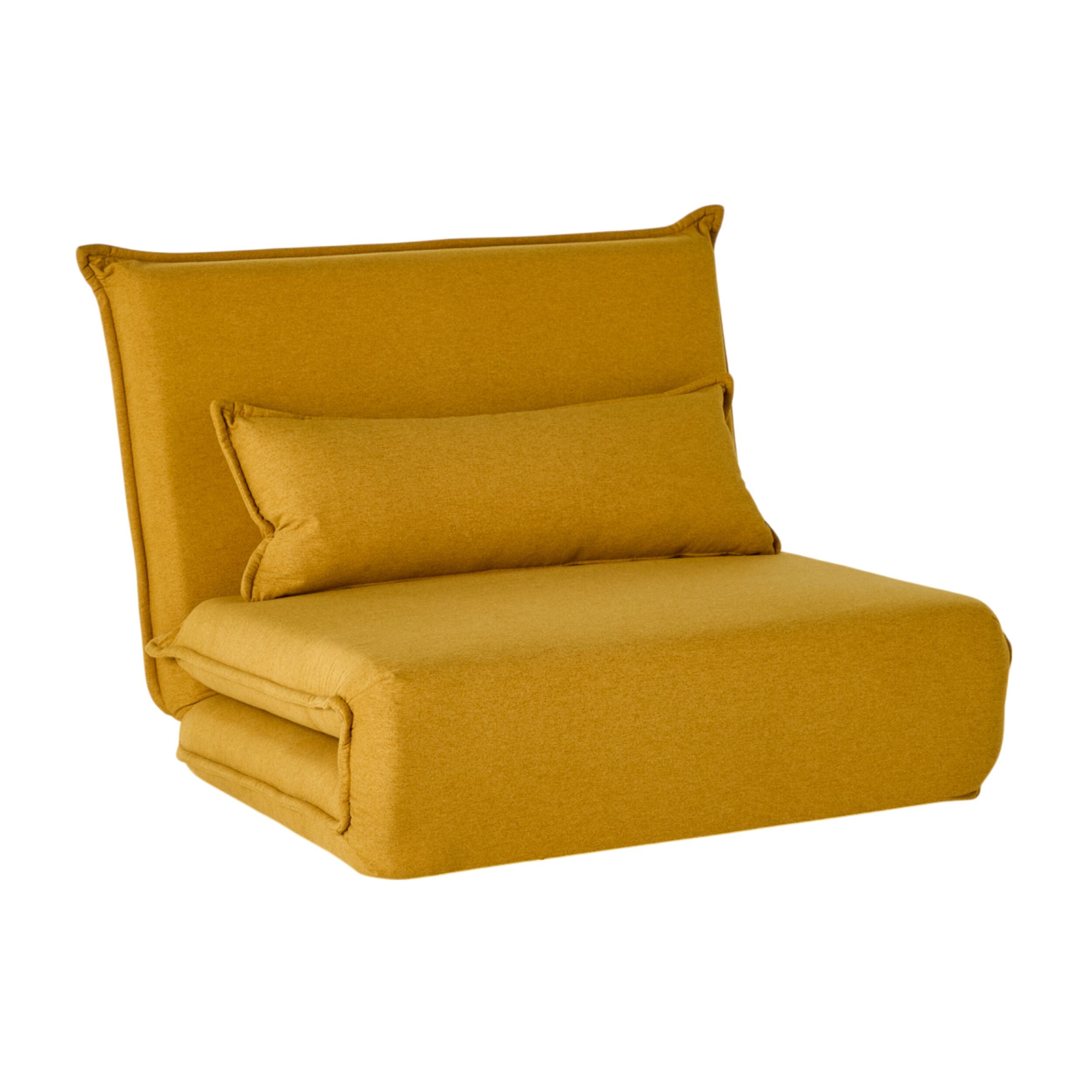 Bribie Single Sofa Bed Mustard