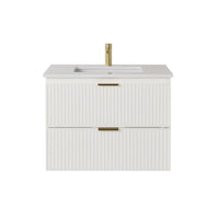 Lennox Single Vanity White 790mm