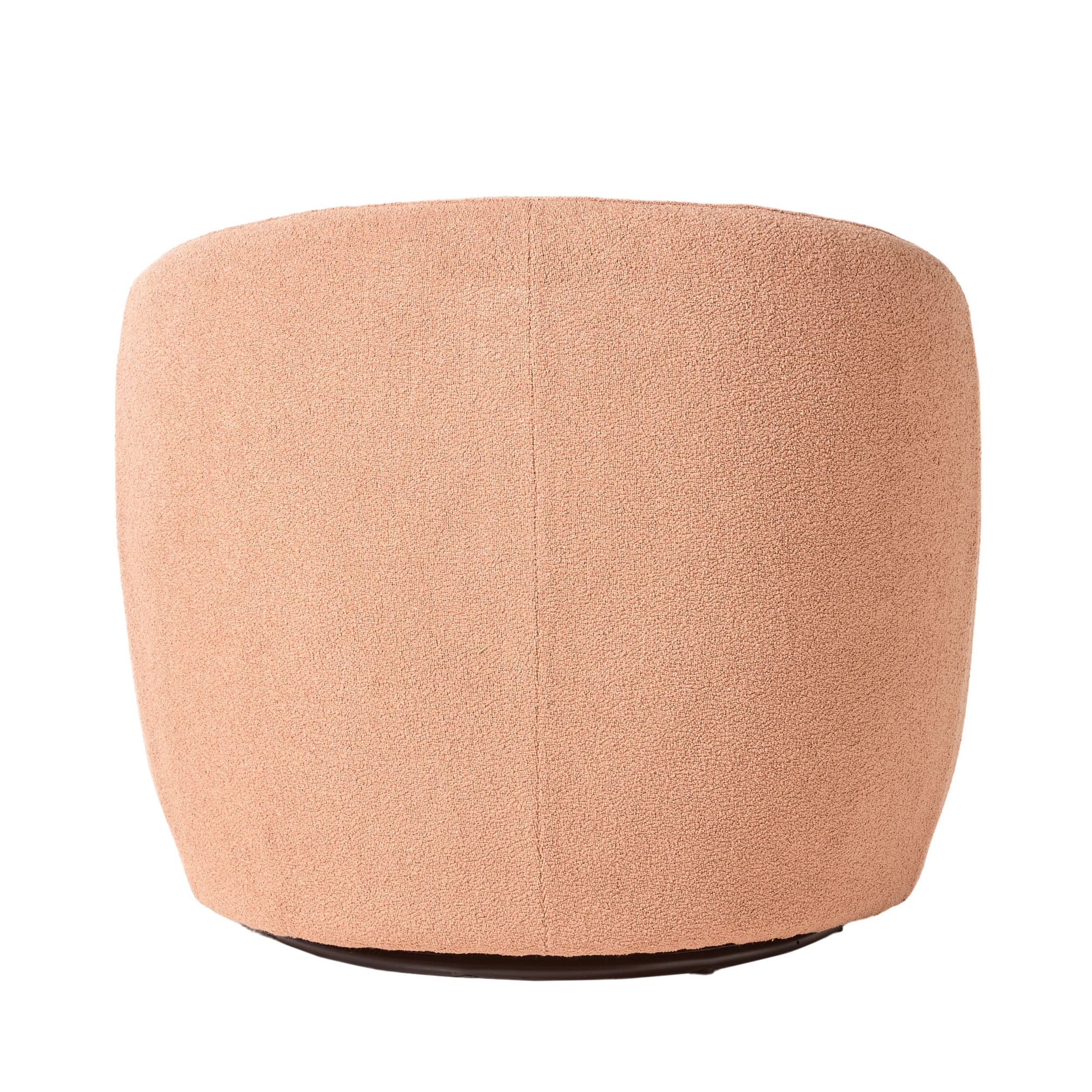 Alessa Swivel Armchair Luna Powder Pink