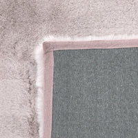 Faux Rabbit Fur Rug Soft Pink 150x240cm