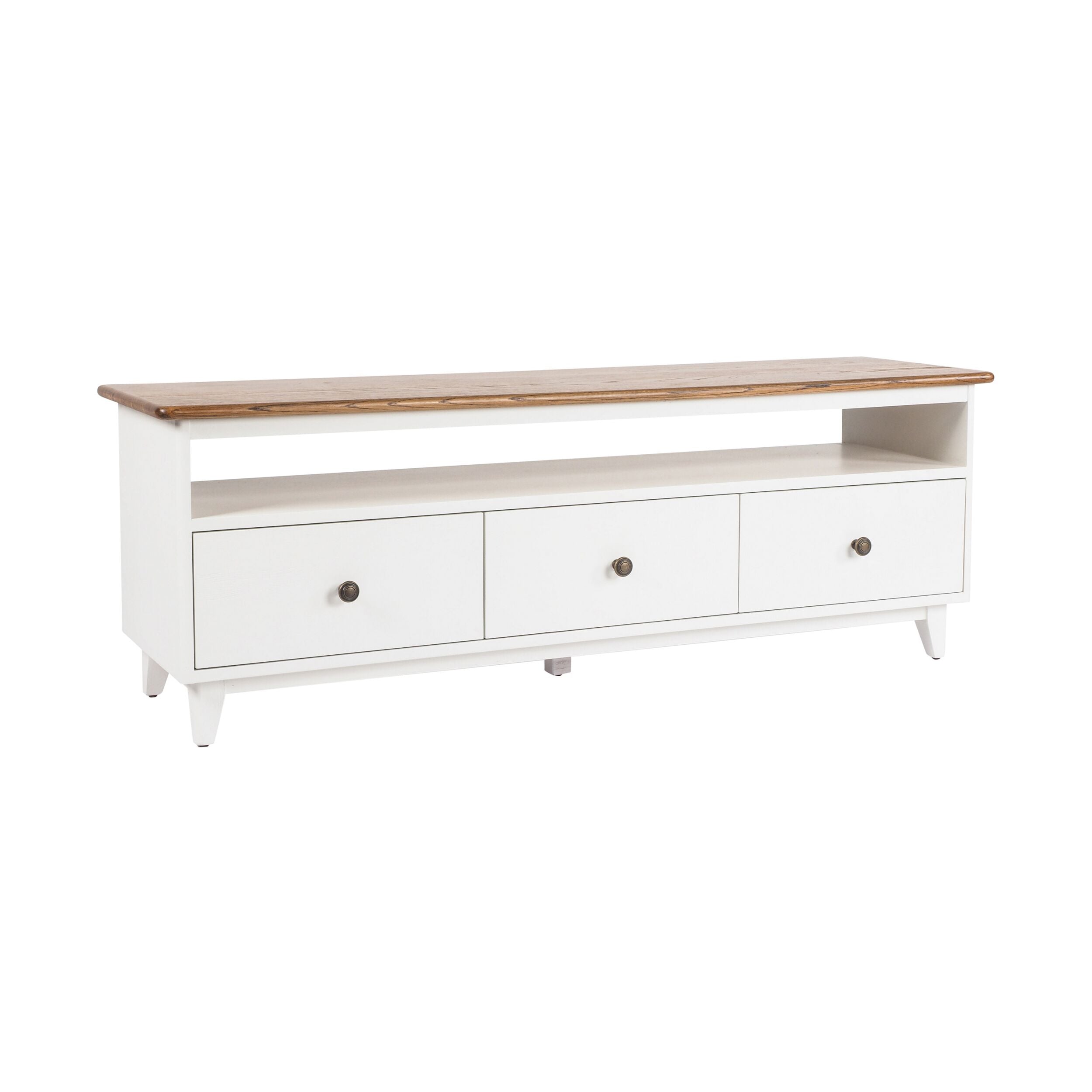 Maine 3 Drawer TV Unit White