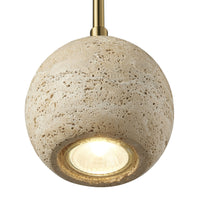 Marta Travertine Pendant 10x21cm