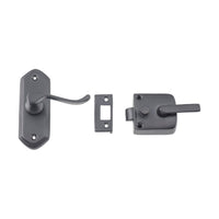 9637 Screen Door Latch Right Hand External Matte Black H98xW36mm P40mm