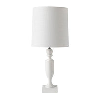 Livia White Resin Table Lamp 49cm