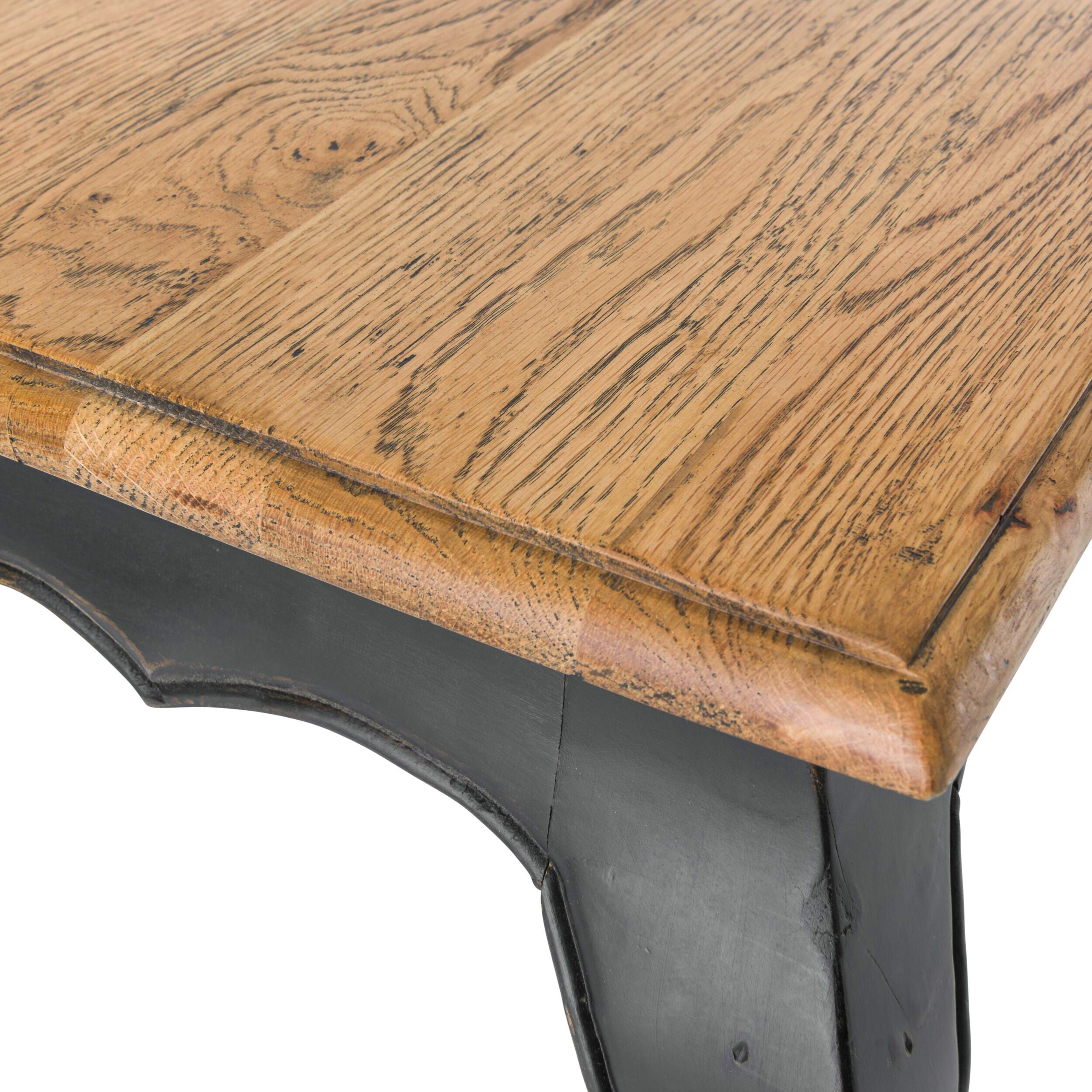 Provincial Oak Dining Table 200cm Black