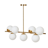 Kempsey Satin Brass 7 Ball Pendant 72x100cm