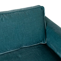 Huxley 3.5 Seater Luxe Velvet Sofa Emerald Green Custom C-003