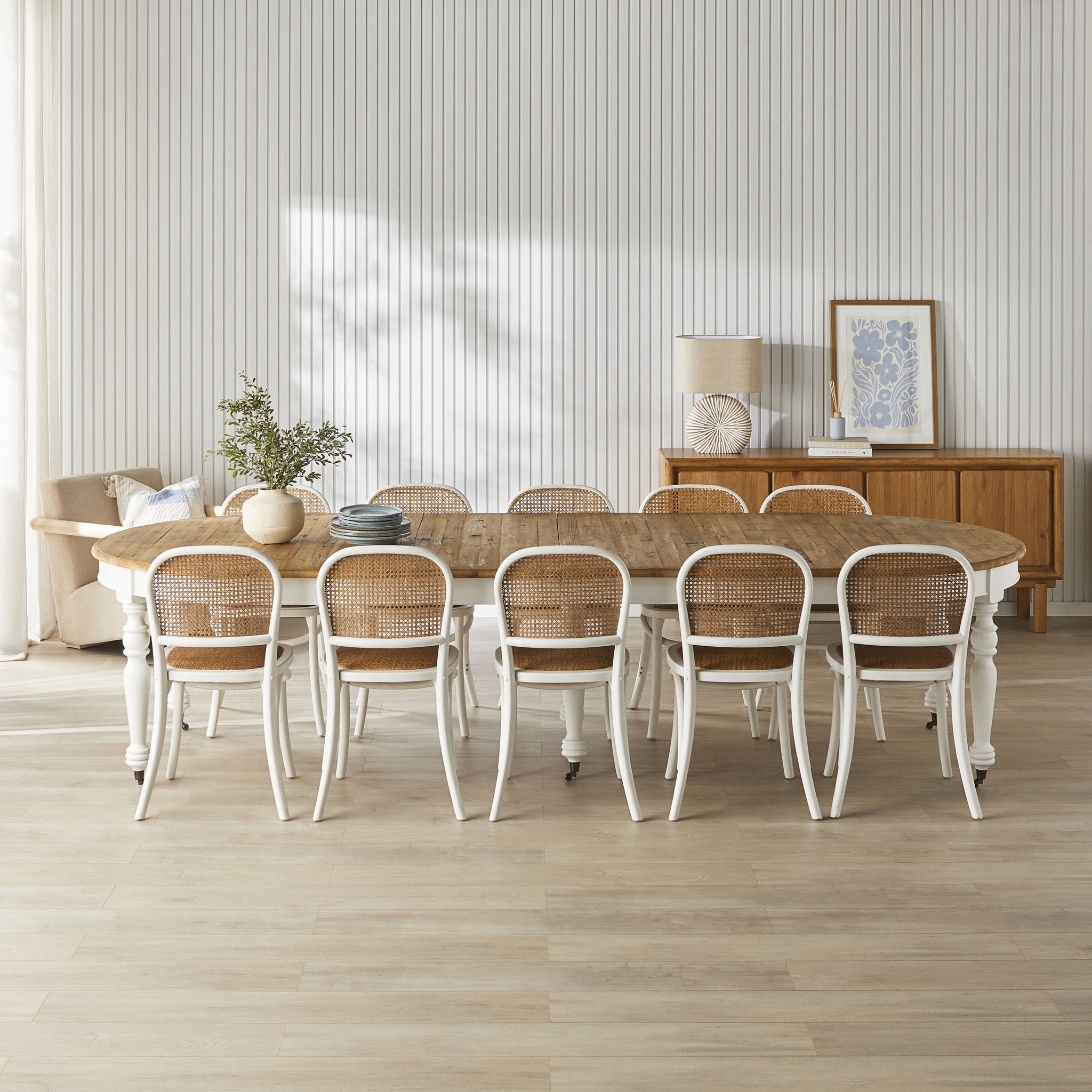 Annalise Extension Dining Table White – Early Settler Australia