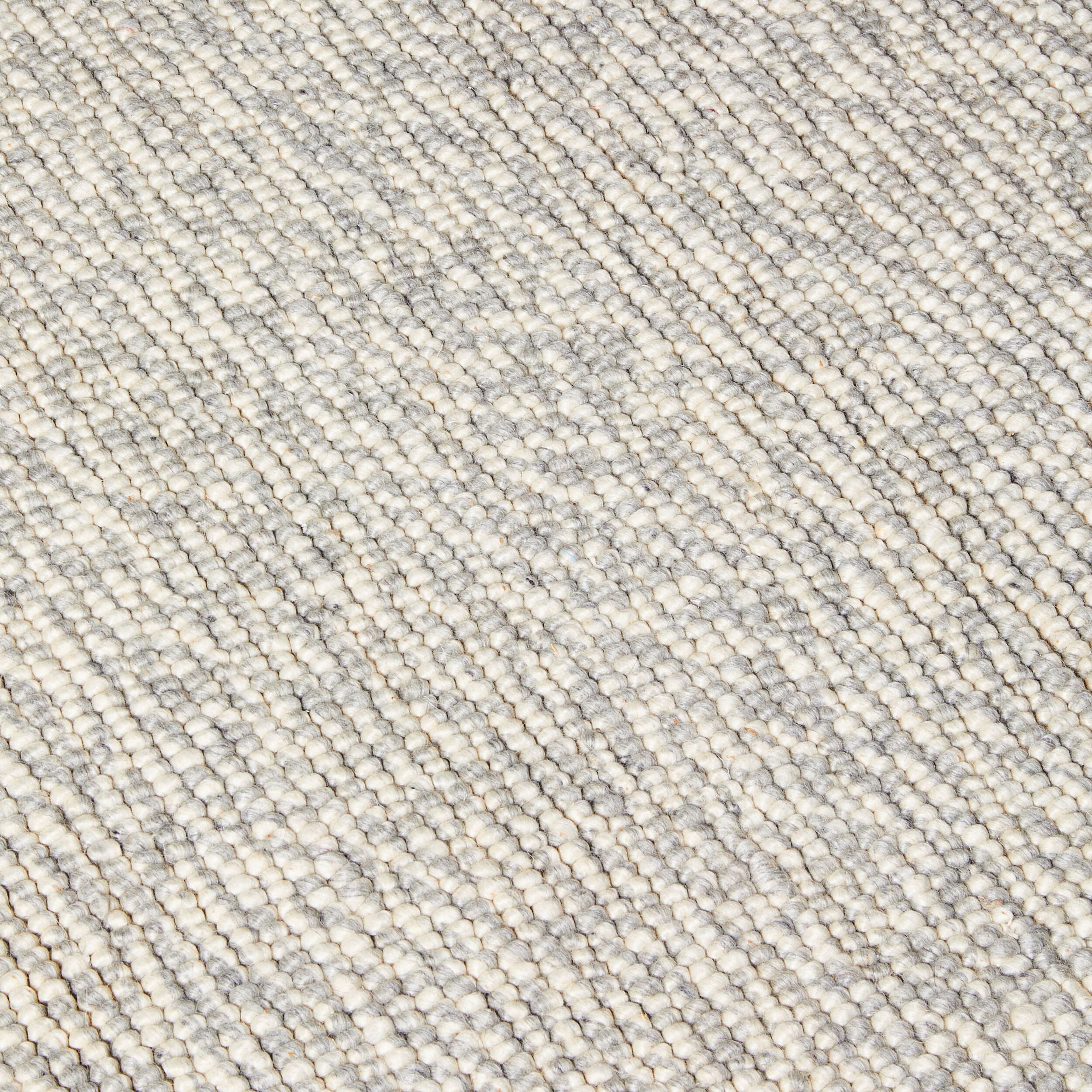 Pebbles Hand Woven Grey Wool Viscose Rug 240 x 300 cm