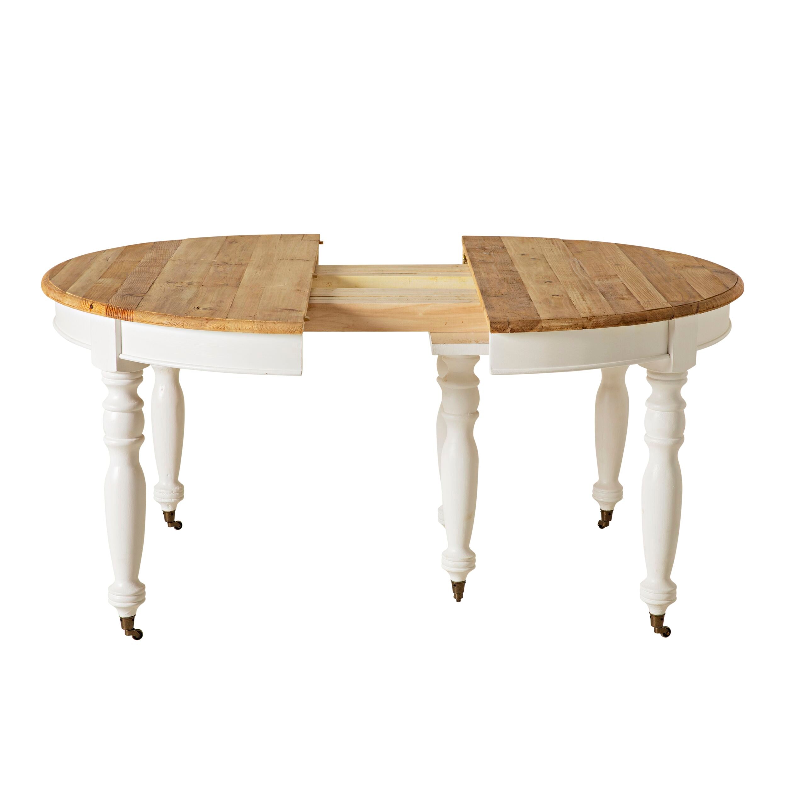 Annalise Extension Dining Table 124cm (Ext 326cm) White Early Settler AU