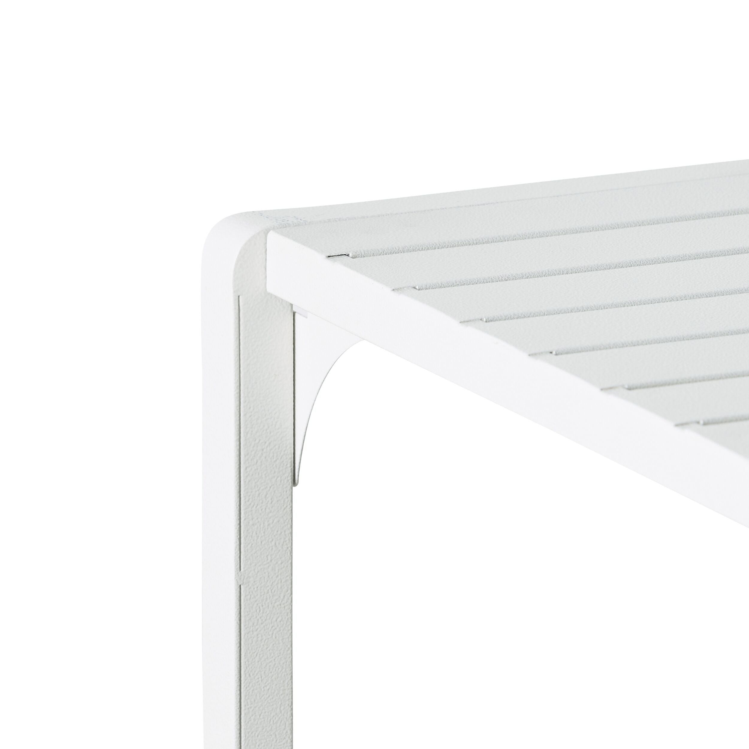 Kace Outdoor Bar Table White 140cm