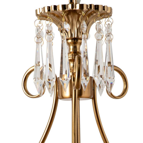 Mini deals gold chandelier