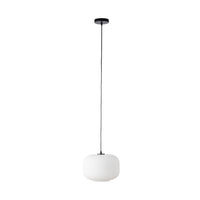 Treviso Fluted Glass Pendant White 300mm