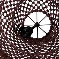 Julio Dome Cotton Rope Pendant Rust 80x54cm - SHADE ONLY