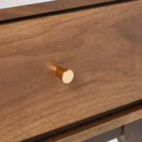 Vincent 1 Drawer Bedside Table Walnut