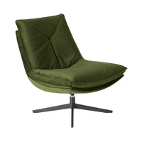 Dean Swivel Chair Velvet Olive Green