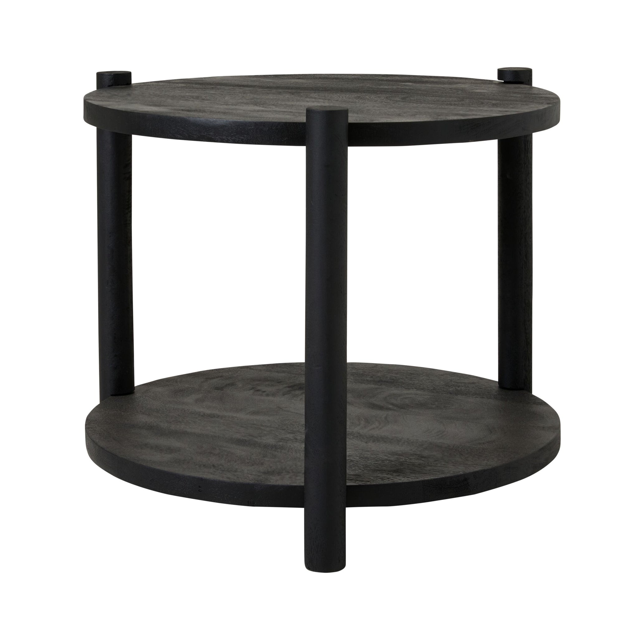 Karli Round Side Table Black