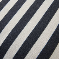 Aruba Scallop Edge Stripe Black Cushion 45x45cm