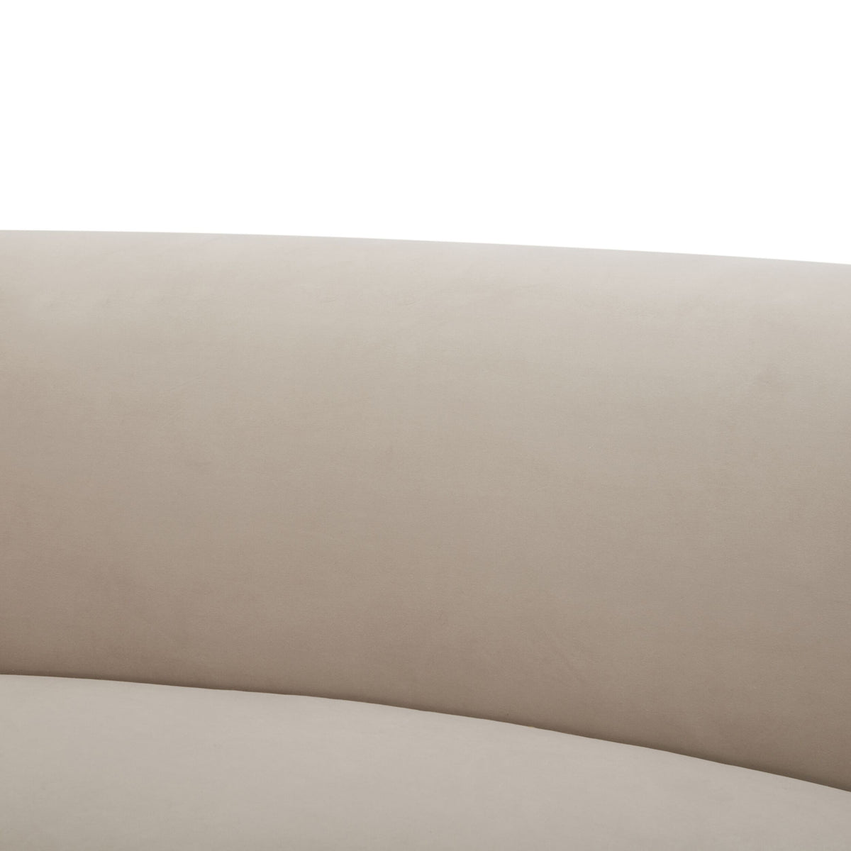 Wylder 4 Seater Curved Sofa Velvet Taupe