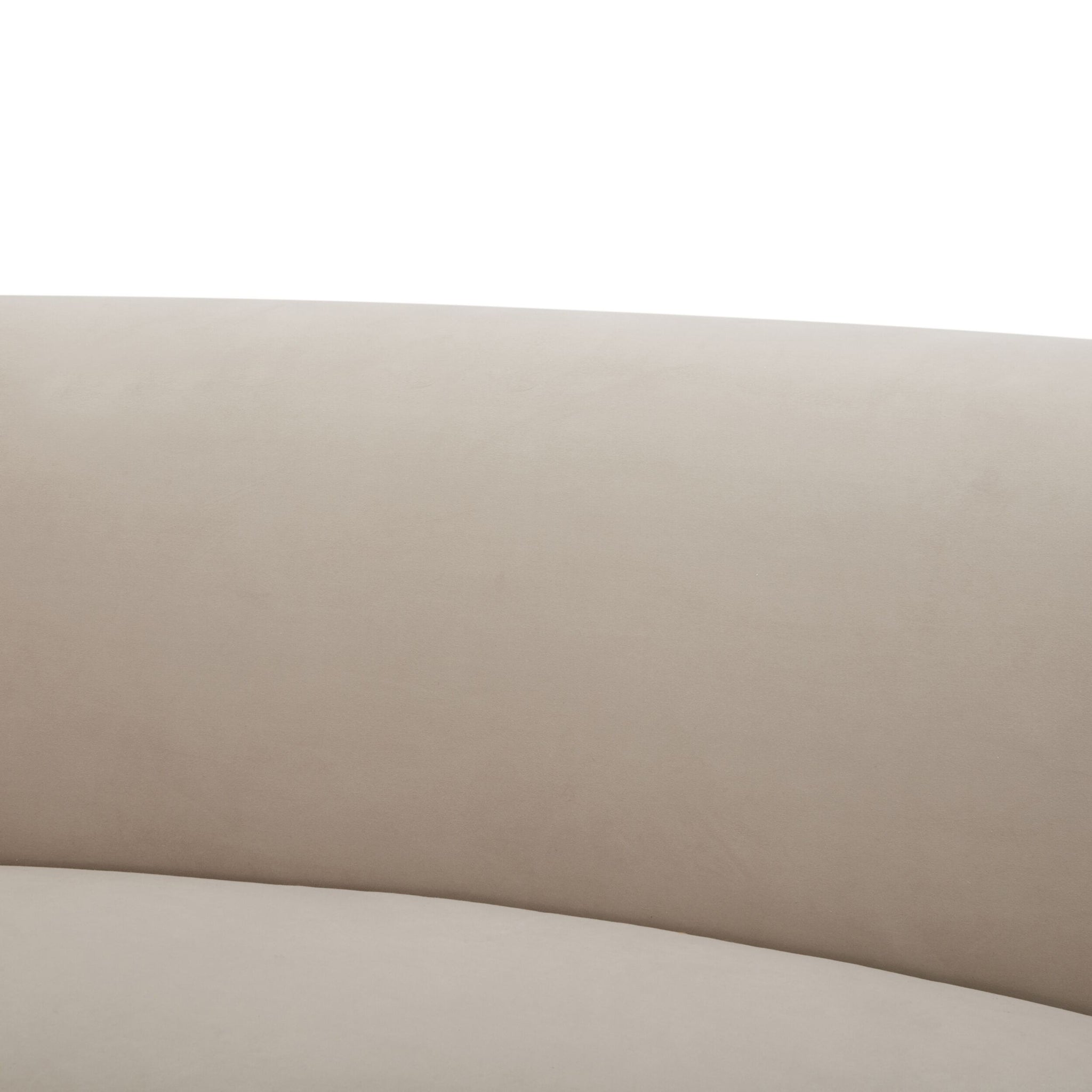 Wylder 4 Seater Curved Sofa Velvet Taupe