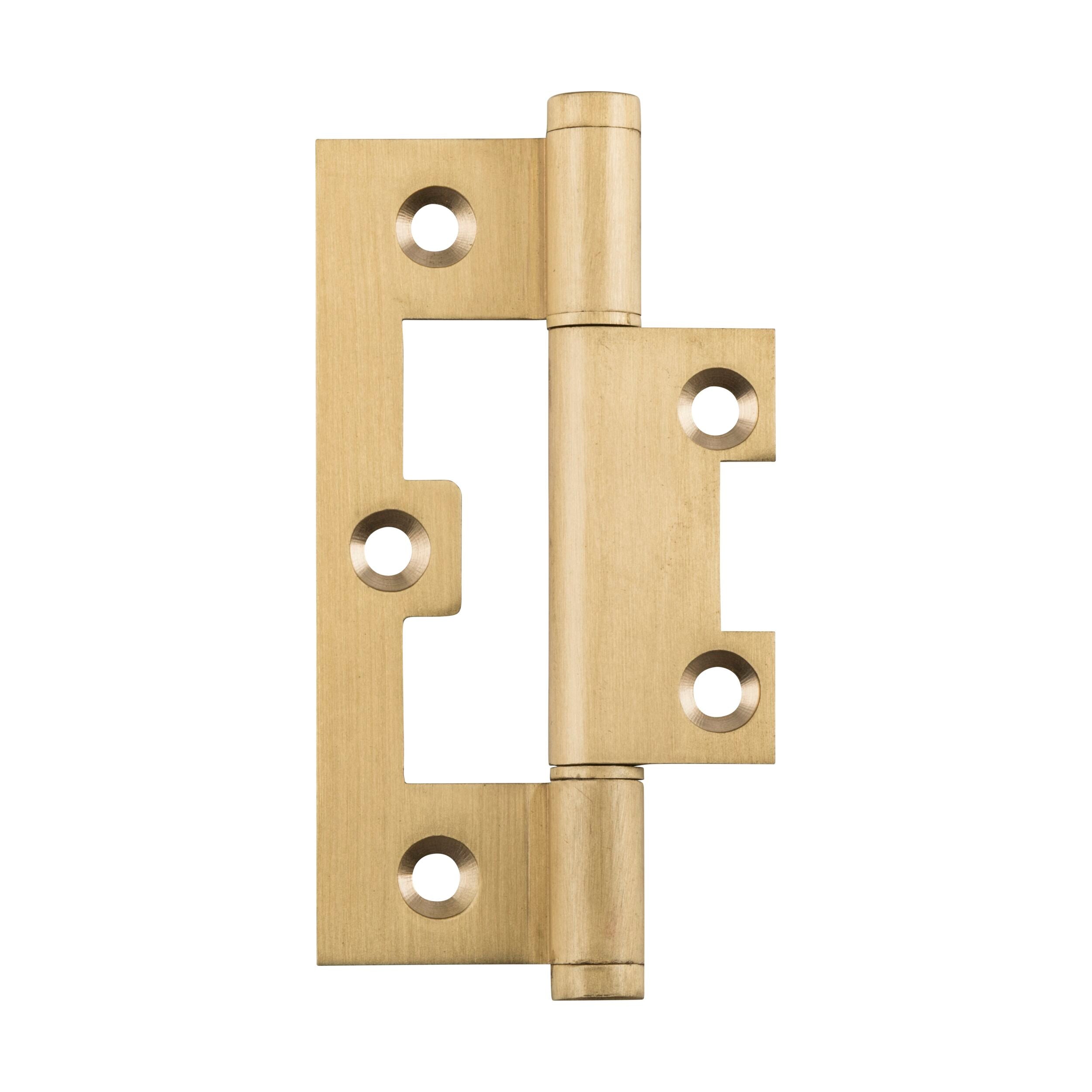 2848 Hinge Hirline Satin Brass H89xW35mm