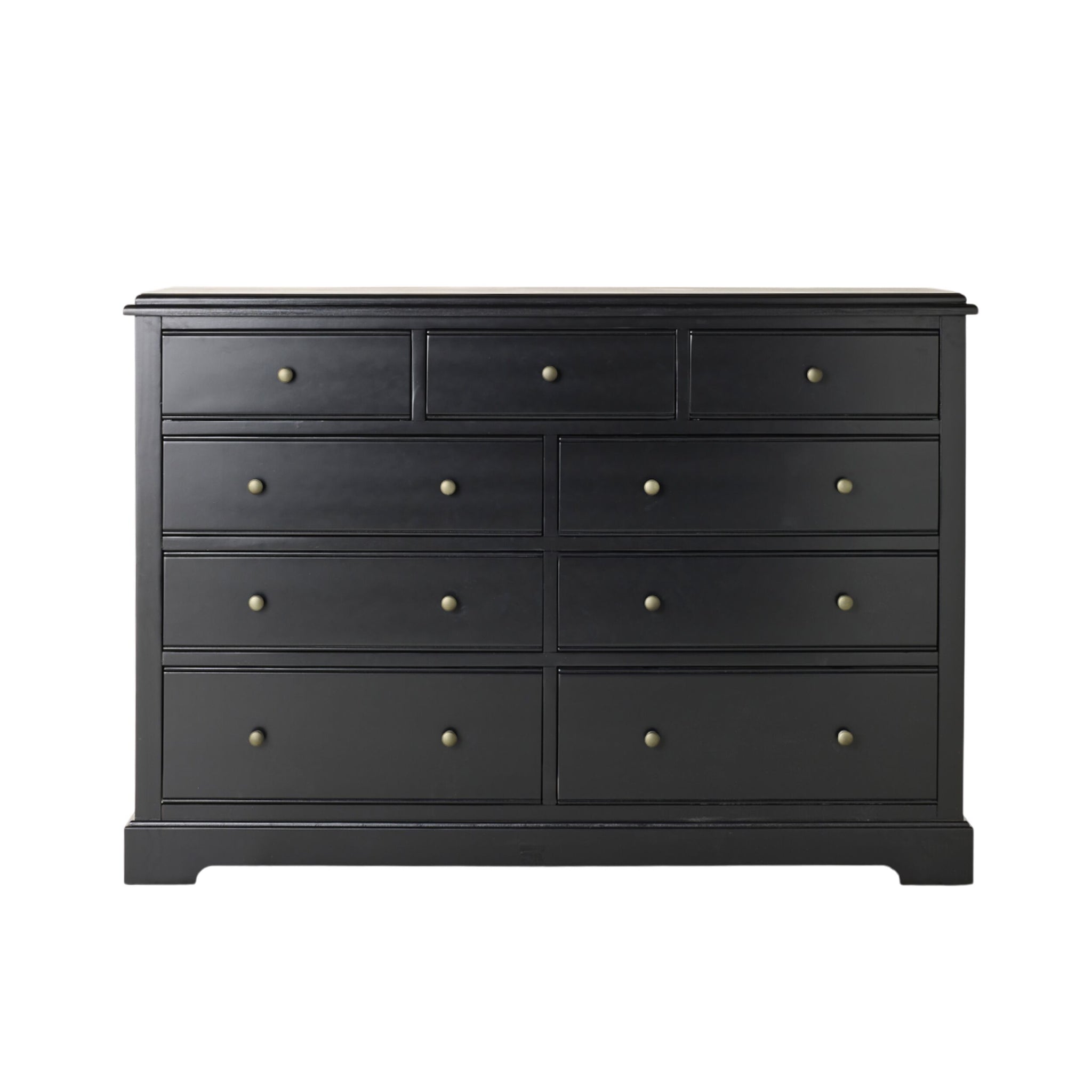 Clover 9 Drawer Chest Black