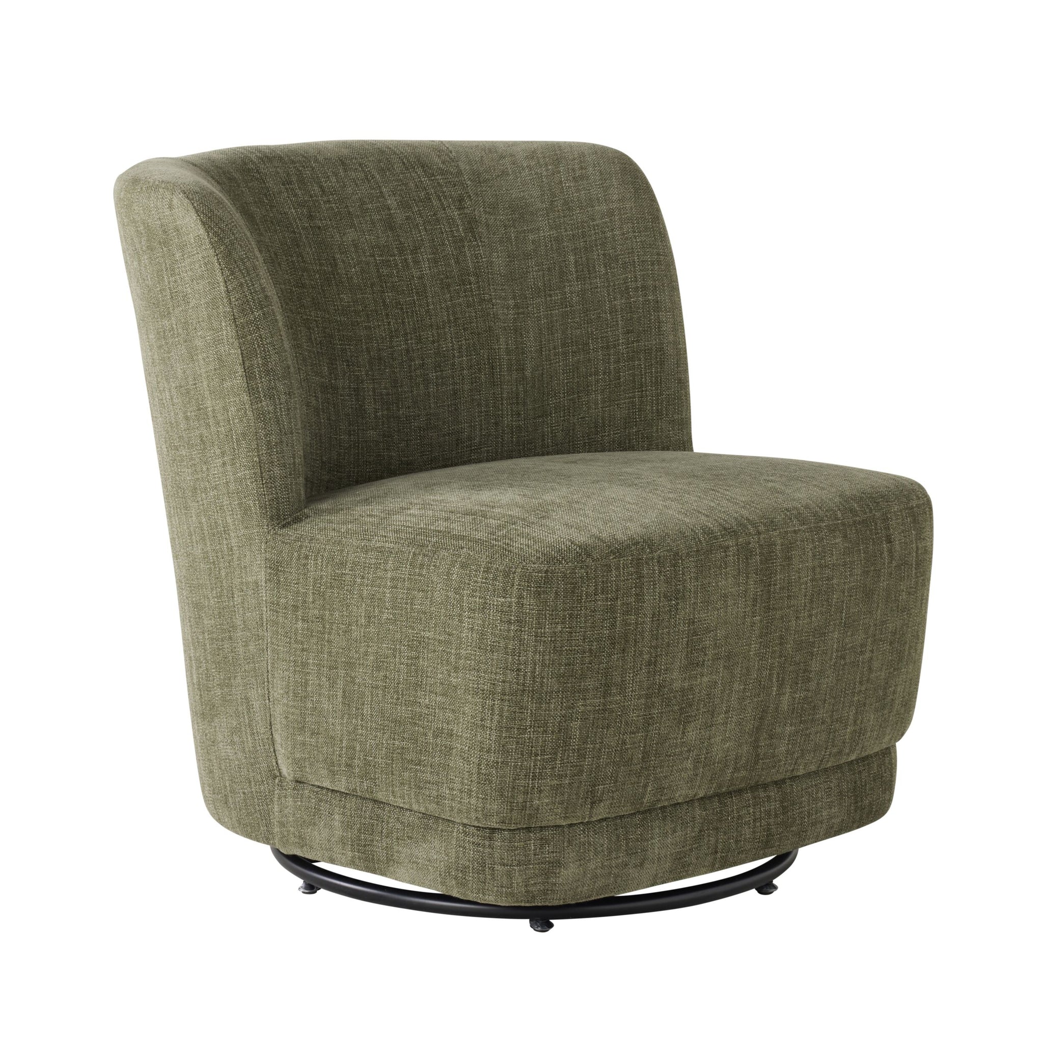 Amala Swivel Occasional Chair Fern Green Weave
