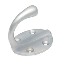 3939 Robe Hook Single Oval BP Satin Chrome H50xP42mm