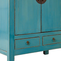 Sansha 2 Door & 2 Drawer Sideboard Turquoise